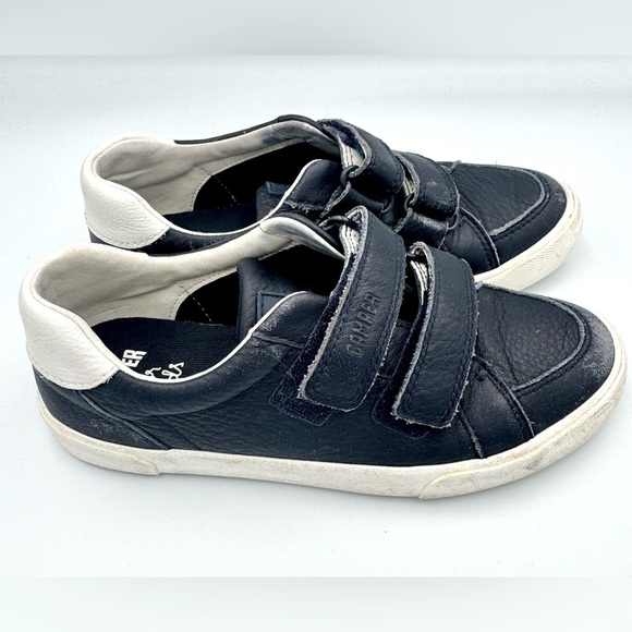 Camper Sz 33 Pursuit Navy Blue Leather Sneaker with Velcro Straps - Picture 4 of 8